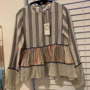 NWT Boho Peplum Top 😍